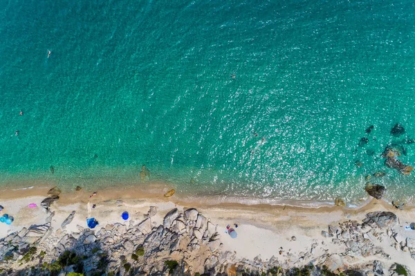 Vista aérea de la playa Fava — Foto de Stock
