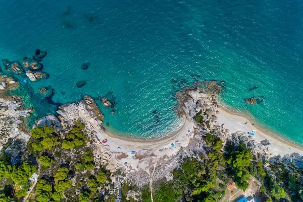 Vista aérea de la playa Fava — Foto de Stock