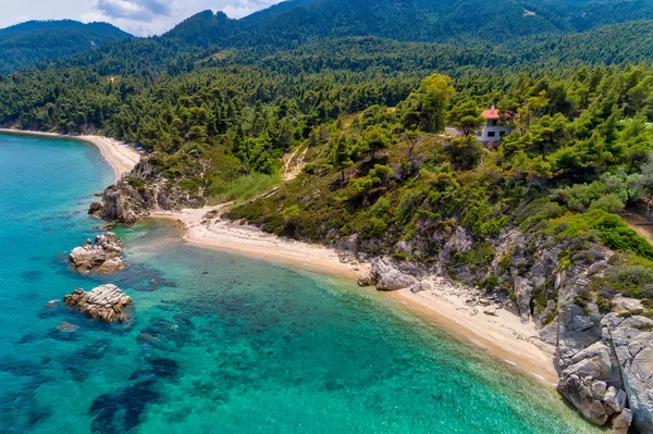 Luftutsikt över stranden Fava — Stockfoto