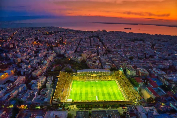 Luchtfoto van het Kleanthis Vikelidis stadium — Stockfoto