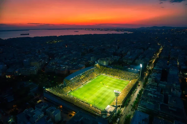 Luchtfoto van het Kleanthis Vikelidis stadium — Stockfoto