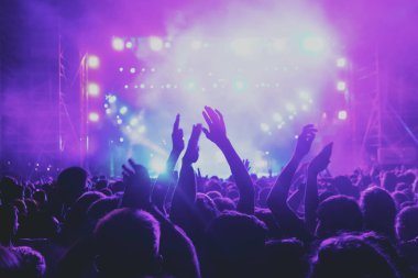 Bir müzik sırasında dokunmatik akıllı telefon ile fotoğraf çekmeye kişi 