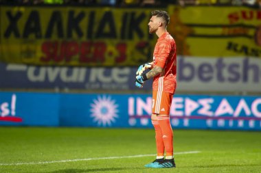 Yunan Süper Ligi karşılaşması Aris Olympiacos 'a karşı