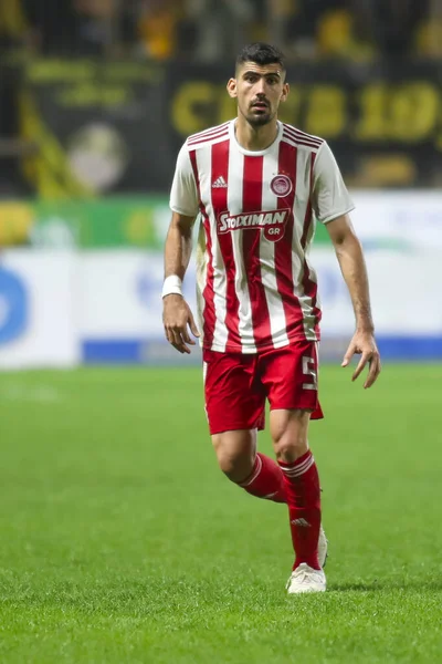 Grecki mecz Superleague Aris vs Olympiacos — Zdjęcie stockowe