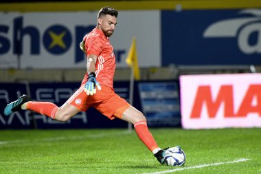 Aris ve Olympiacos arasında oynanan Yunan Süper Ligi maçı