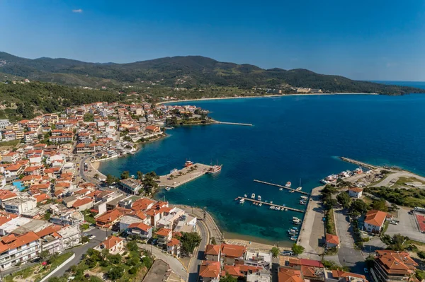 Aerial View Neos Marmaras Sithonia Peninsula Chalkidiki Greece — Stock Photo, Image