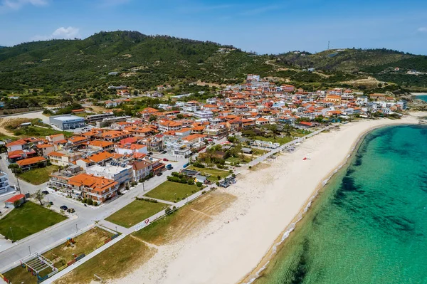 Aerial View Sarti Village Sithonia Peninsula Chalkidiki Greece — Stock Photo, Image