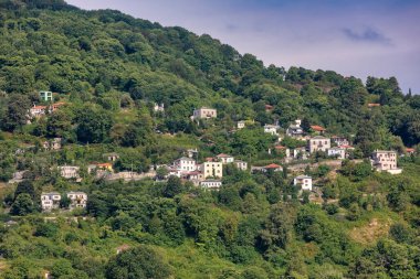 Pelion dağındaki Tsagarada köyü. Magnezya - Yunanistan