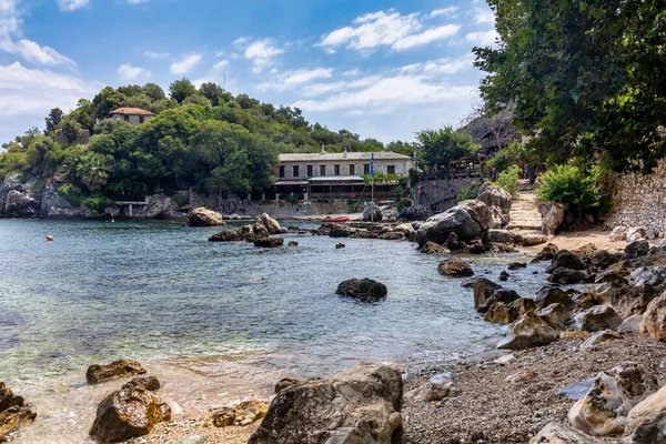 Malerischer Damouchari Strand Bei Pilion Griechenland — Stockfoto