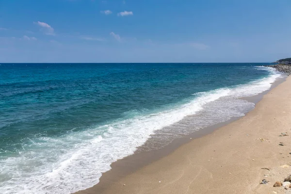 Вид Пляж Агиос Иоаннис Пилион Греция — стоковое фото