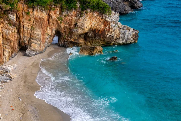 Mylopotamos Praia Tsagarada Pelion Grécia — Fotografia de Stock