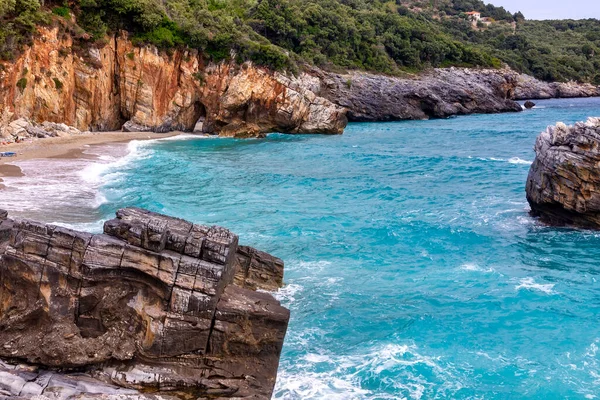 Mylopotamos Praia Tsagarada Pelion Grécia — Fotografia de Stock