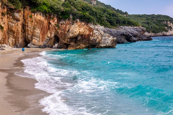 Mylopotamos Praia Tsagarada Pelion Grécia — Fotografia de Stock