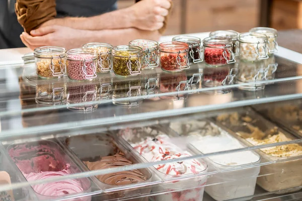 Condimenti alimentari per gelato — Foto Stock