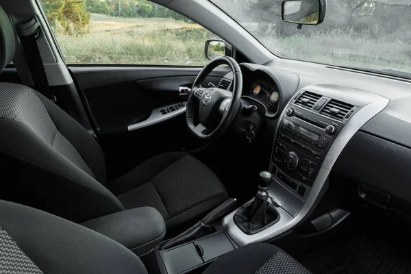 Dnipro Oekraïne September 2018 Toyota Corolla Grijze Kleur Interieur — Stockfoto