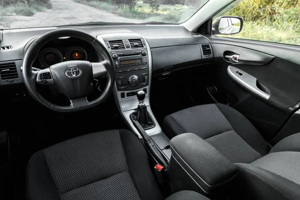 Dnipro Ucrânia Setembro 2018 Cor Cinza Toyota Corolla Interior — Fotografia de Stock