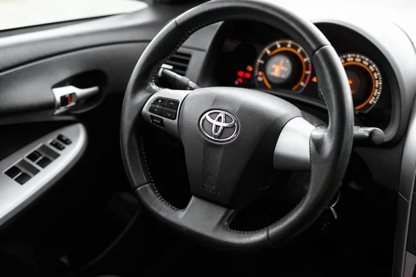 Dnipro Ukraine September 2018 Toyota Corolla Grey Color Wheel Close — Stock Photo, Image