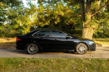 Dnipro, Ukrayna - 01 Ekim 2016: Şehir Honda Accord