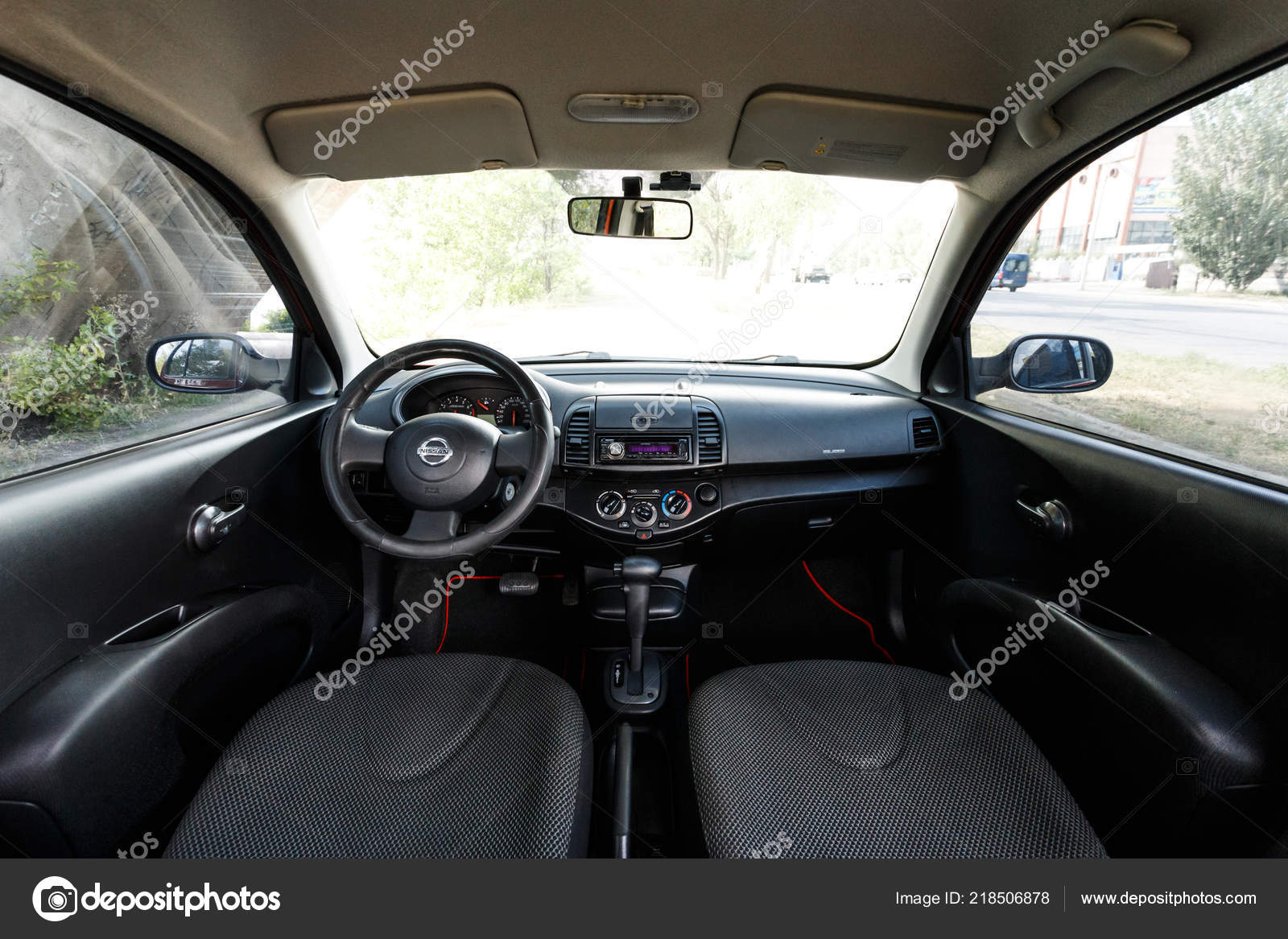 Dnipro Ukraine August 2016 Nissan Micra Interior Rad Und