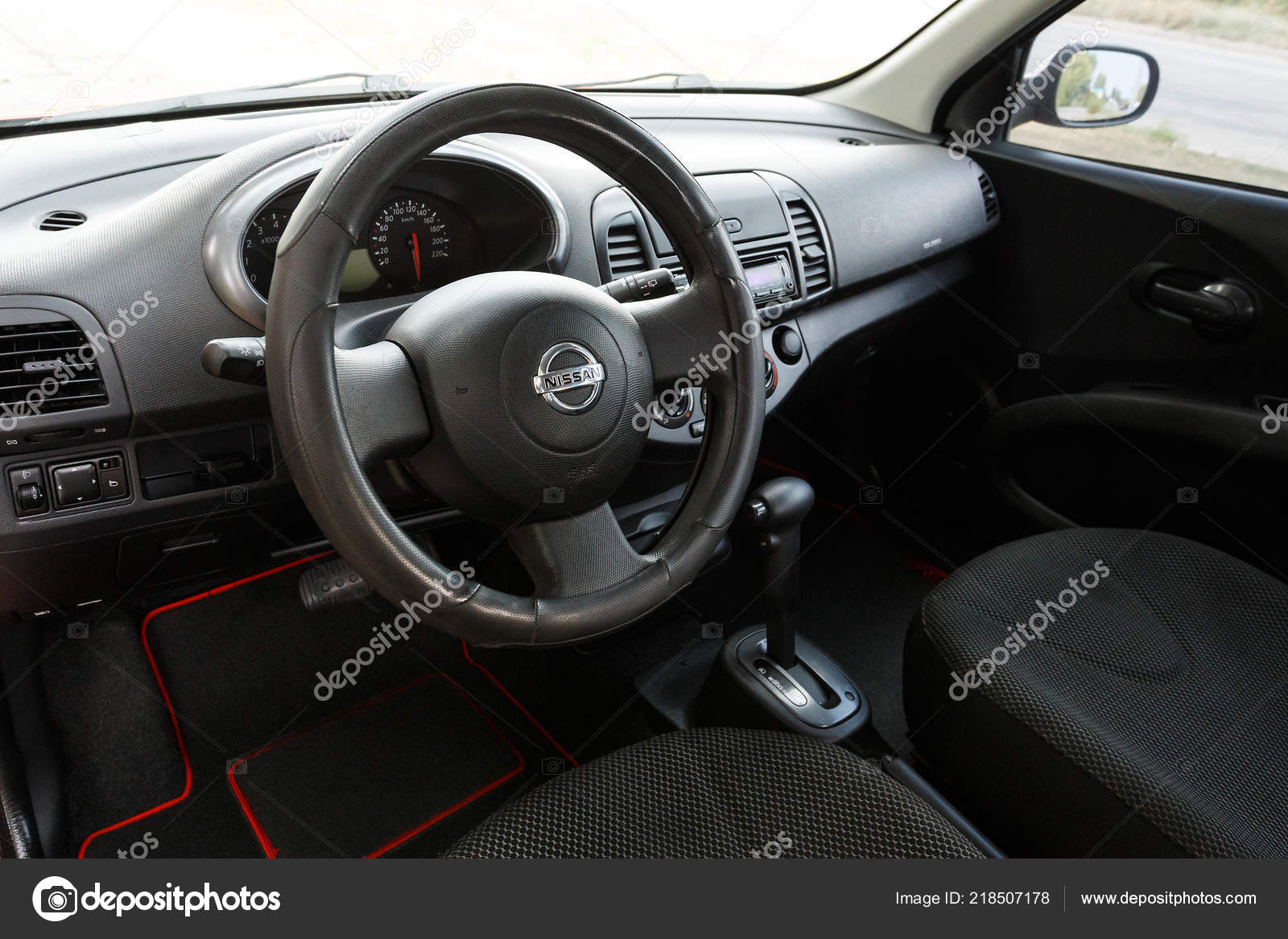 Dnipro Ukraine August 2016 Nissan Micra Interior Wheel Seats