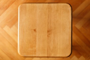 «Ana sayfa» ahşap dışkı görünümünü, yakın çekim