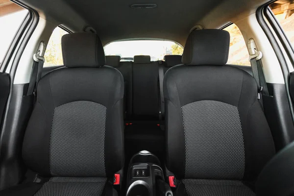 Intérieur Voiture Partie Des Sièges Avant Fermeture — Photo