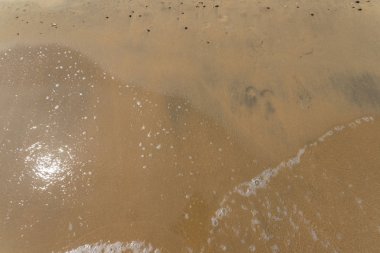 deniz köpük su plaj ıslak kum