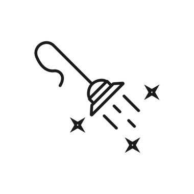 bir elektrik süpürgesi - minimal çizgi web simgesi. basit vektör illustra