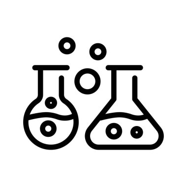 kimya cam - minimal çizgi web simgesi. basit vektör illüstratör