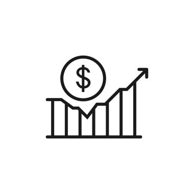 büyüme hızı - minimum çizgi web simgesi. basit vektör illüstrasyon.