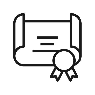 Evlilik sertifikası - minimal satır web simgesi. basit vektör illu