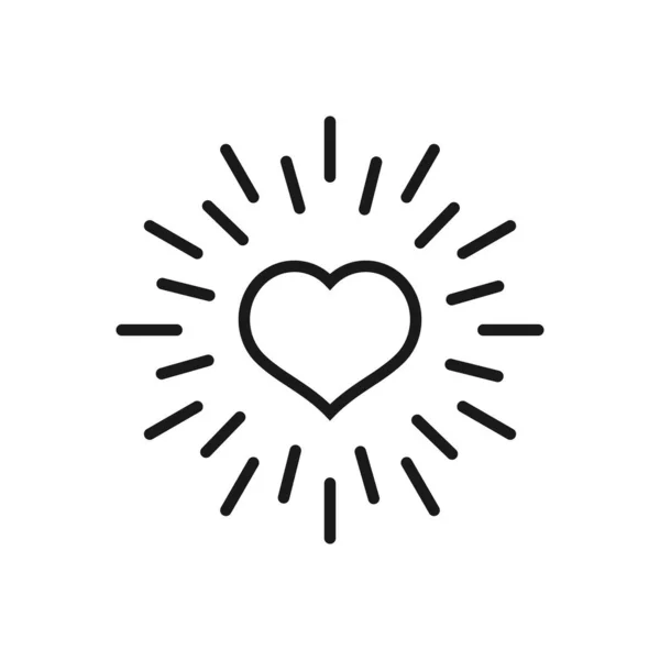 dostluk ve aşk - minimal çizgi web simgesi. basit vektör illus