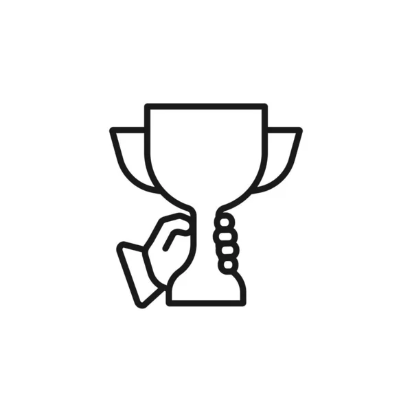 Houd de Cup-minimale line Web icoon. Eenvoudige vector illustratie. Co — Stockvector