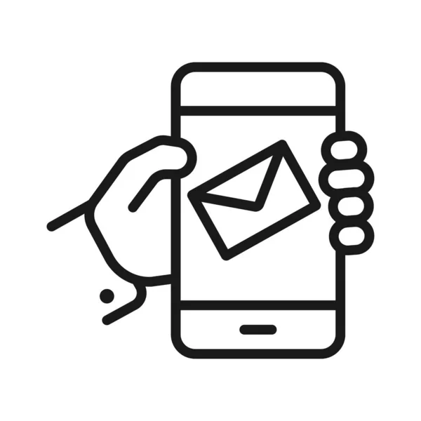 Email - icono web de línea mínima. ilustración vectorial simple. conce — Archivo Imágenes Vectoriales