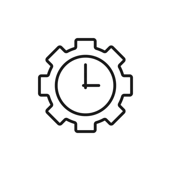 Gestión del tiempo - icono web de línea mínima. ilustración de vector simple — Archivo Imágenes Vectoriales