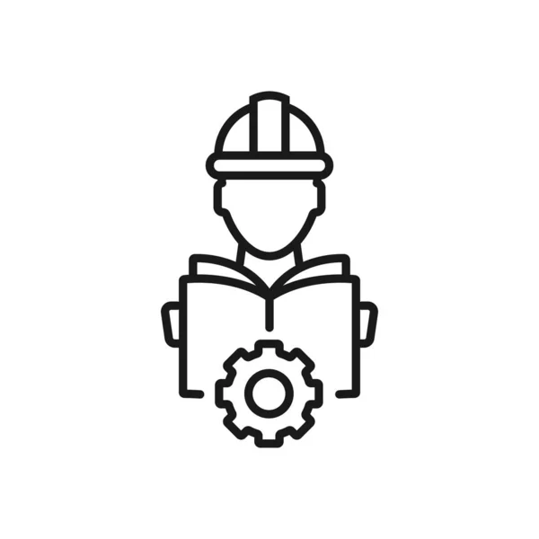 yönetimi - minimal satır web simgesi. basit vektör illüstrasyon. 