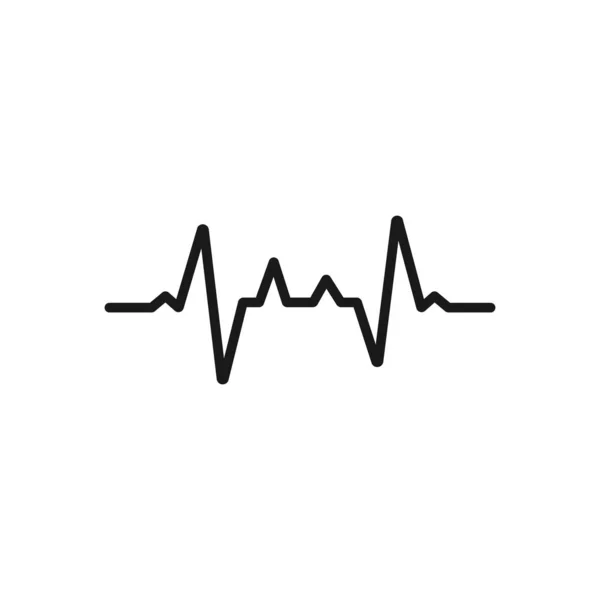 Frecuencia cardíaca - icono web de línea mínima. ilustración simple vector . — Archivo Imágenes Vectoriales