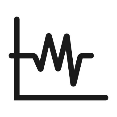 müzik ekolayzır- minimal çizgi web simgesi. basit vektör illustrati