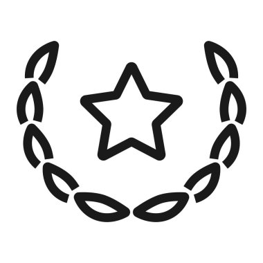 ödül - minimal çizgi web simgesi. basit vektör illüstrasyon. kibir