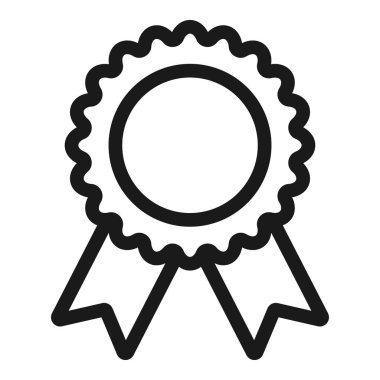 ödül şerit - minimal satır web simgesi. basit vektör illüstrasyon