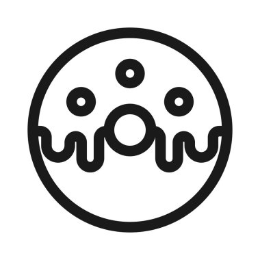 çerez, pasta, bisküvi, fırın - minimal çizgi web simgesi. Basit 