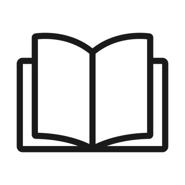 açık kitap - minimal satır web simgesi. basit vektör illüstrasyon. C