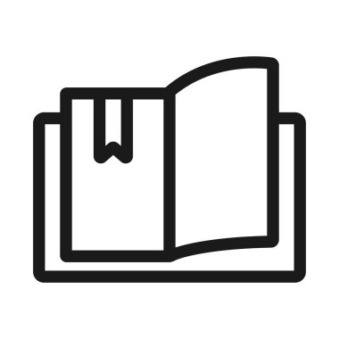 kitabın yardımcı bant - minimal satır web simgesi. basit vekto