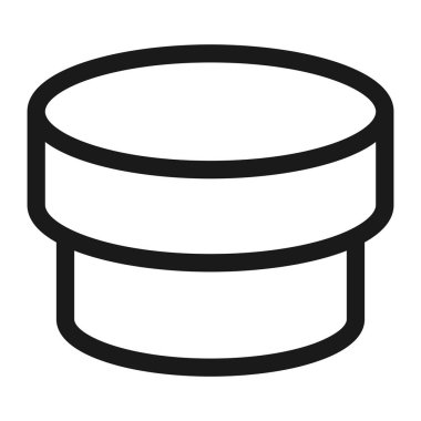 hediye kutusu - minimal satır web simgesi. basit vektör illüstrasyon. Co