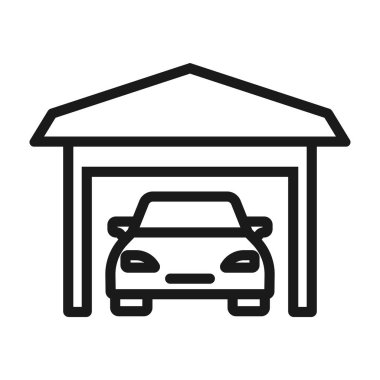 yeni araba, araba dükkanı - minimal çizgi web simgesi. basit vektör illustr