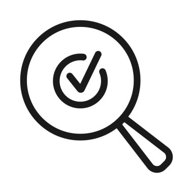 onay işareti, onay - minimal satır web simgesi. basit vektör illus