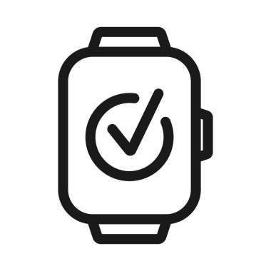 onay işareti, onay - minimal satır web simgesi. basit vektör illus