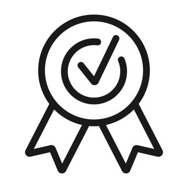 onay işareti, onay - minimal satır web simgesi. basit vektör illus