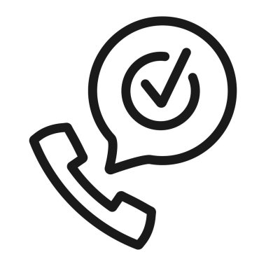 onay işareti, onay - minimal satır web simgesi. basit vektör illus