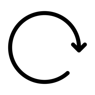 döngüsü, geri dönüşüm, yenileme - minimal satır web simgesi. basit vektör i